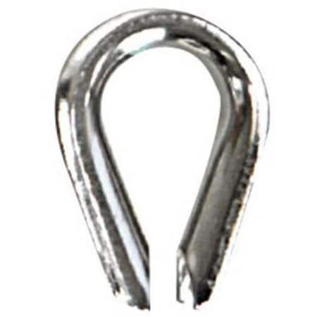Protectionpro S4084P Stainless Steel Wire Rope Thimble for 0.375 in. Rope PR3020853